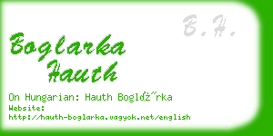 boglarka hauth business card